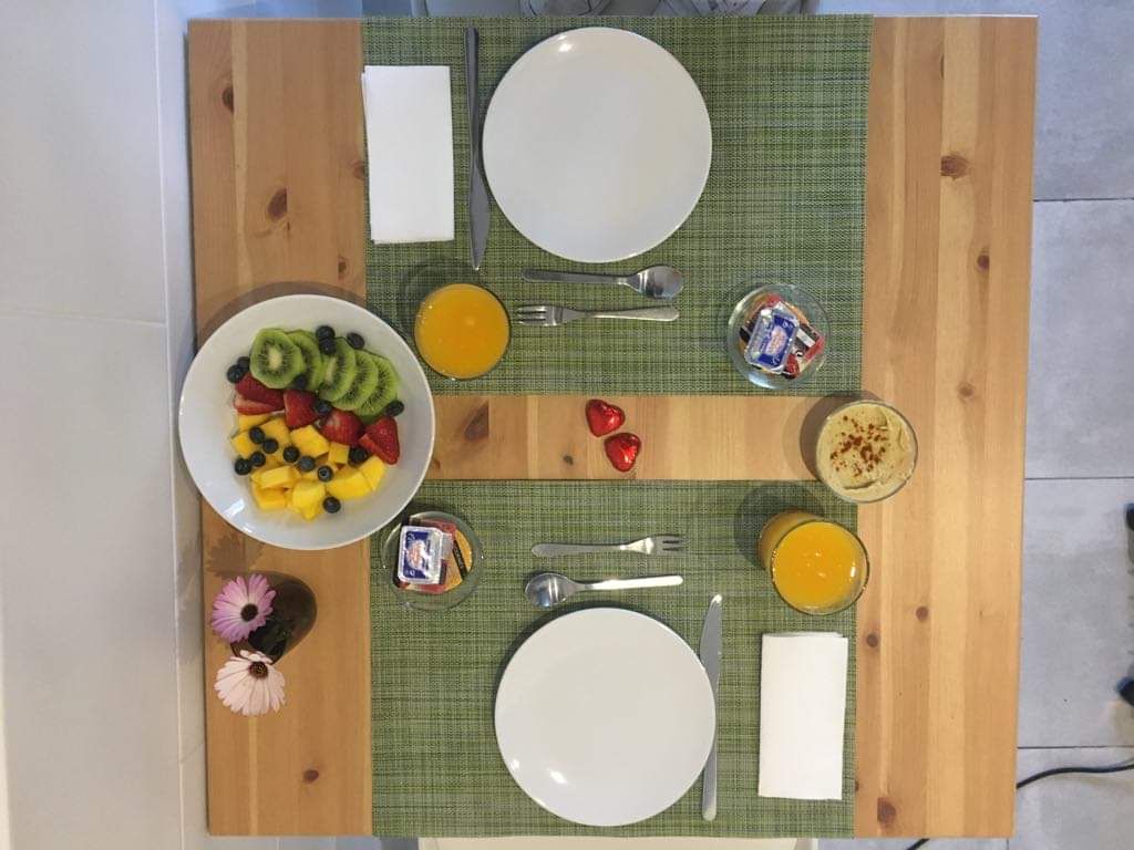 Breakfast with fruit